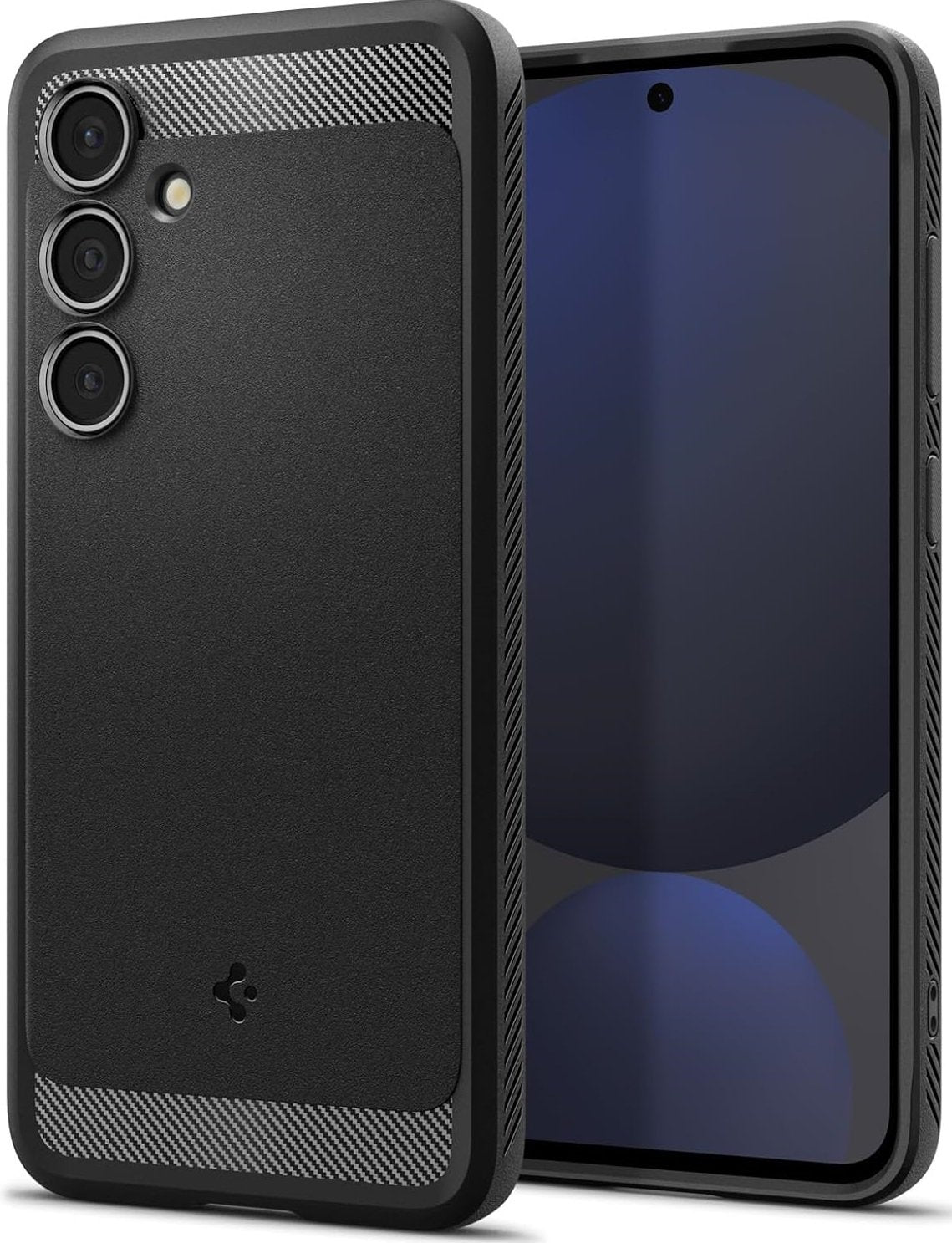 Θήκη Samsung Galaxy S24 FE Spigen Rugged Armor Ανθεκτική Σιλικόνης - Matte Black (ACS08578)
