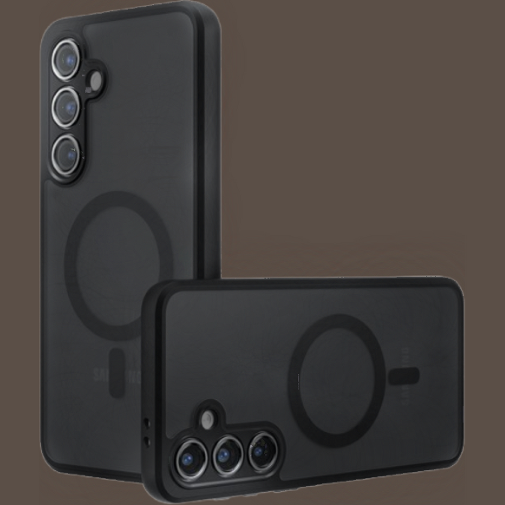 Θήκη Samsung Galaxy S24 FE Techsuit PureFrost Σκληρή Ημιδιάφανη με MagSafe - Frosted Black (5949419320994)