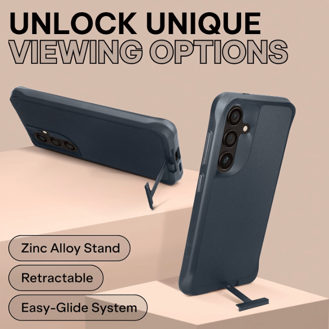 Θήκη Samsung Galaxy S24 Oakshield Σκληρή με KickStand - Navy Blue (OAK000038FW004C)