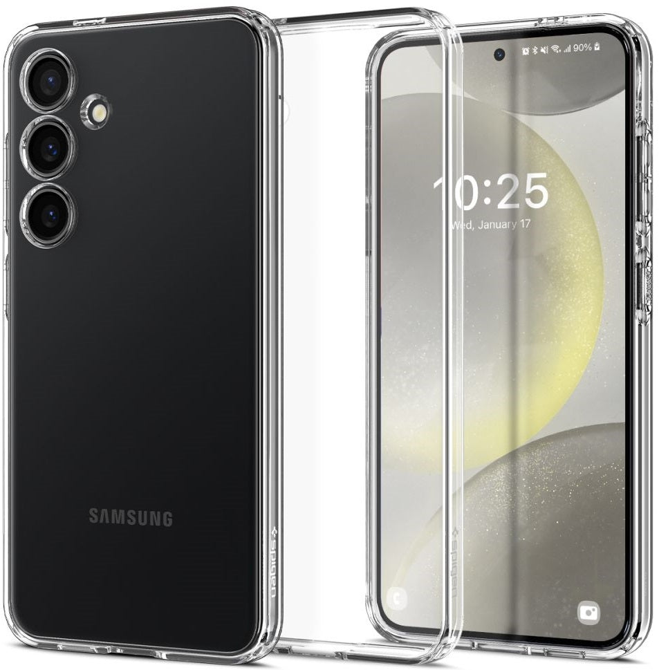 Θήκη Samsung Galaxy S24 - Spigen Liquid Crystal Σιλικόνης - Crystal Clear (ACS07343)