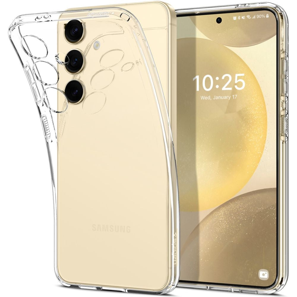 Θήκη Samsung Galaxy S24 - Spigen Liquid Crystal Σιλικόνης - Crystal Clear (ACS07343)