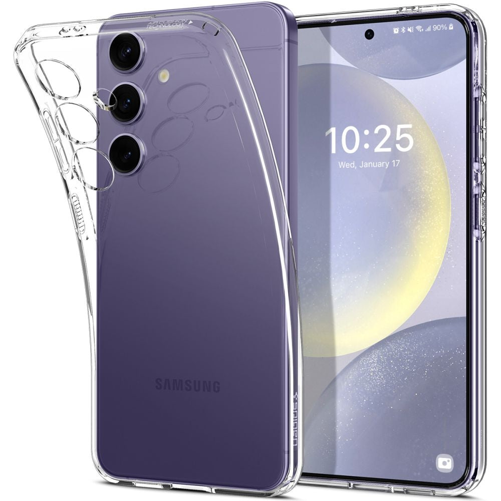 Θήκη Samsung Galaxy S24 - Spigen Liquid Crystal Σιλικόνης - Crystal Clear (ACS07343)
