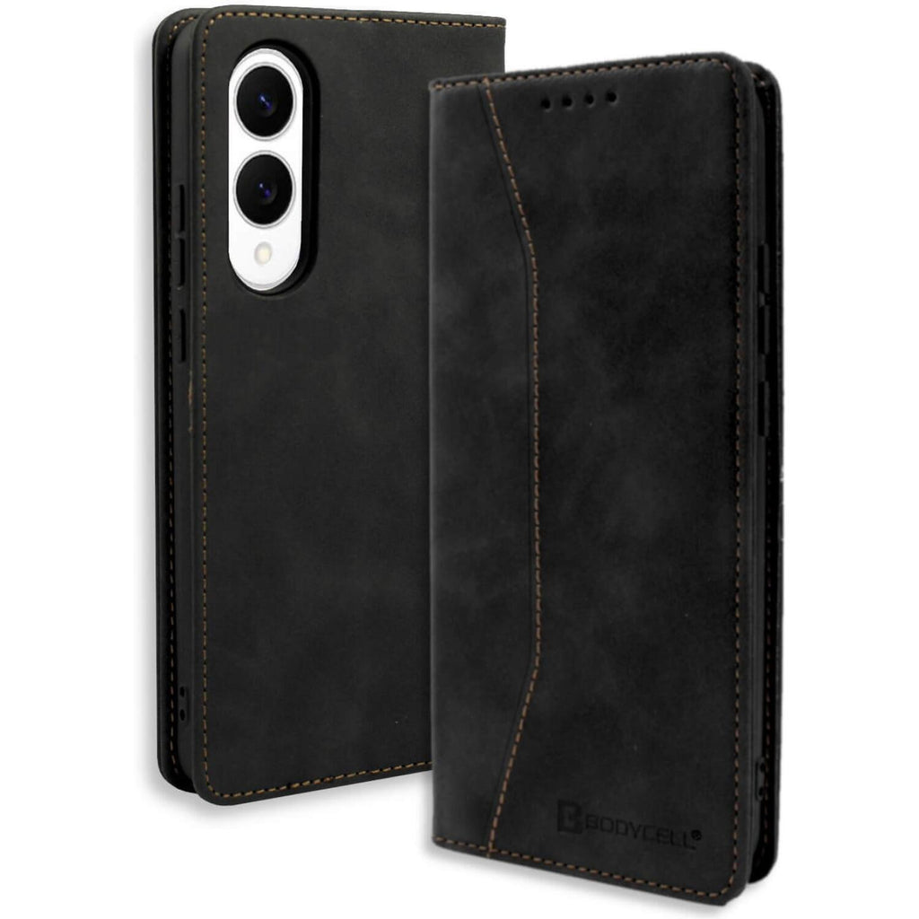 Θήκη Samsung Galaxy S25 Edge Bodycell Book Case Πορτοφόλι - Black (5206015082115)