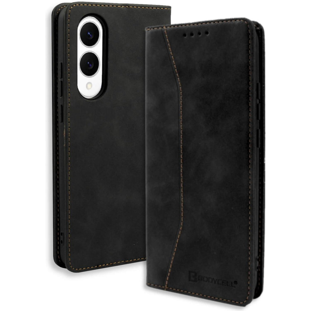Θήκη Samsung Galaxy S25 Edge Bodycell Book Case Πορτοφόλι - Black (5206015082115)