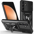 Θήκη Samsung Galaxy S25 FE Bodycell Armor Slide Ανθεκτική με Κάλυμμα για την Κάμερα & Μεταλλικό Ring Holder - Black (52060150