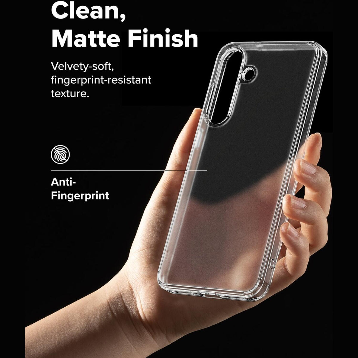 Θήκη Samsung Galaxy S25 FE Ringke Fusion Σκληρή με TPU Bumper - Matte Clear (8800293859505)