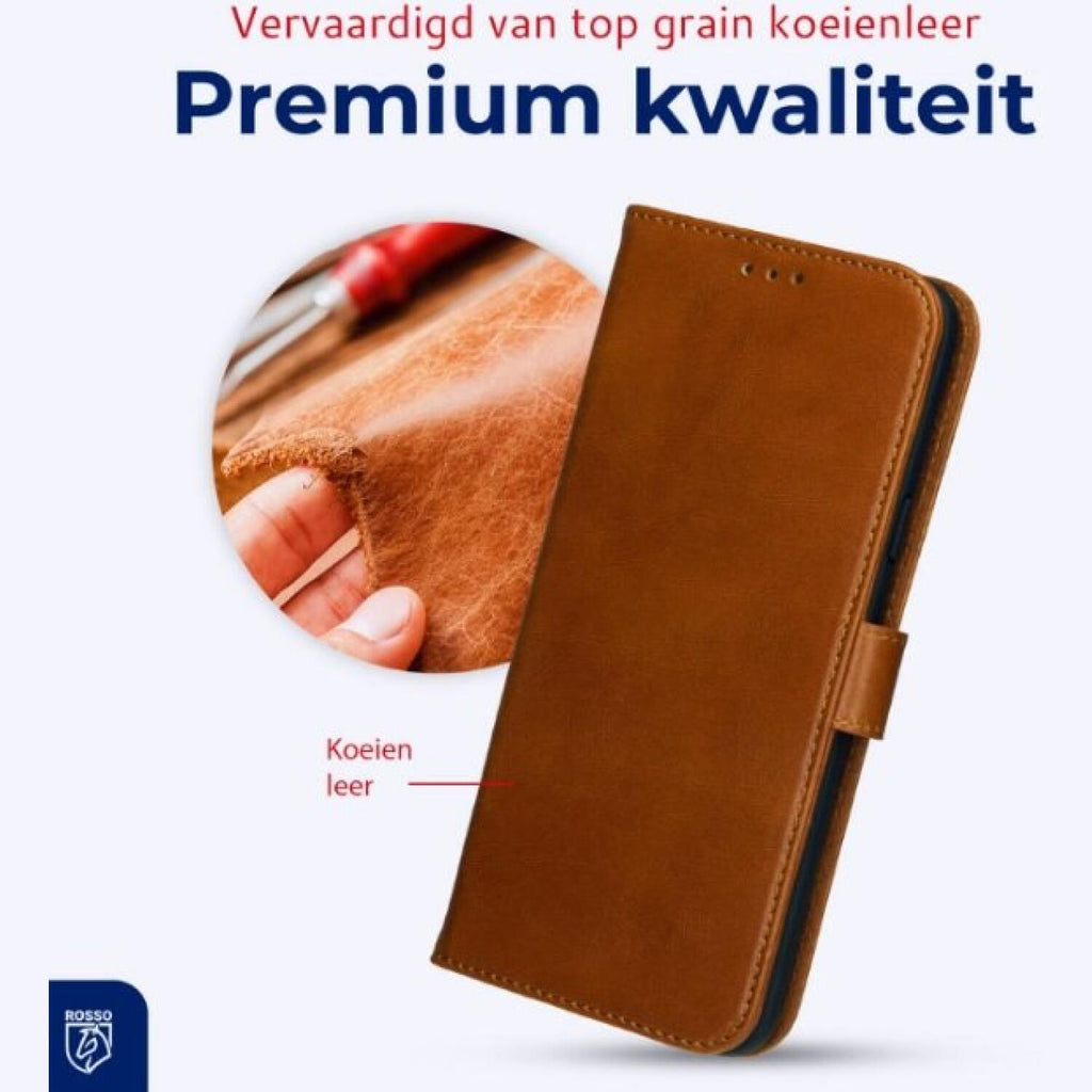 Θήκη Samsung Galaxy S25 FE Rosso Deluxe Δερμάτινο Πορτοφόλι - Brown (8719246494086)