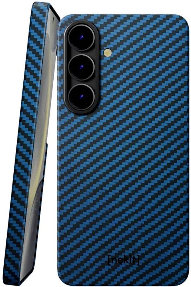 Θήκη Samsung Galaxy S25 Nekit Fiber Σκληρή με MagSafe Aramid Fiber 1mm 1500D Kevlar - Blue (8719246469800)