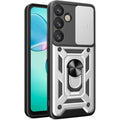 Θήκη Samsung Galaxy S25 Plus Bodycell Armor Slide Ανθεκτική με Κάλυμμα για την Κάμερα & Μεταλλικό Ring Holder - Silver (52060