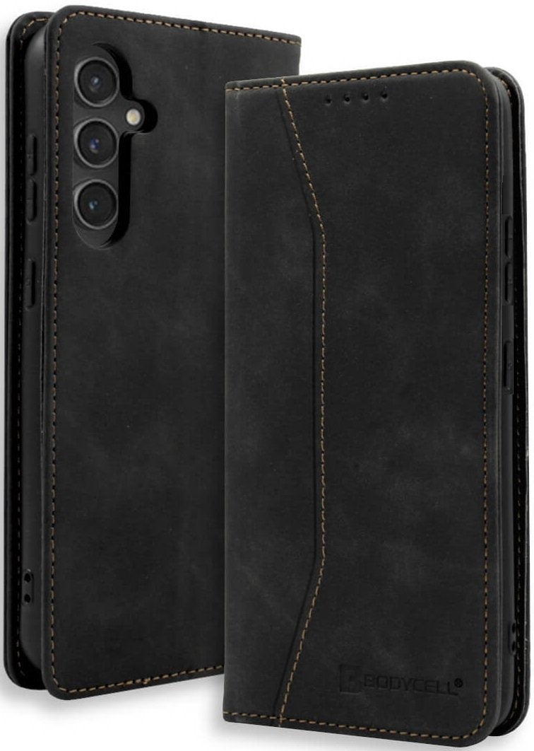 Θήκη Samsung Galaxy S25 Plus Bodycell Book Case Πορτοφόλι - Black (5206015080555)