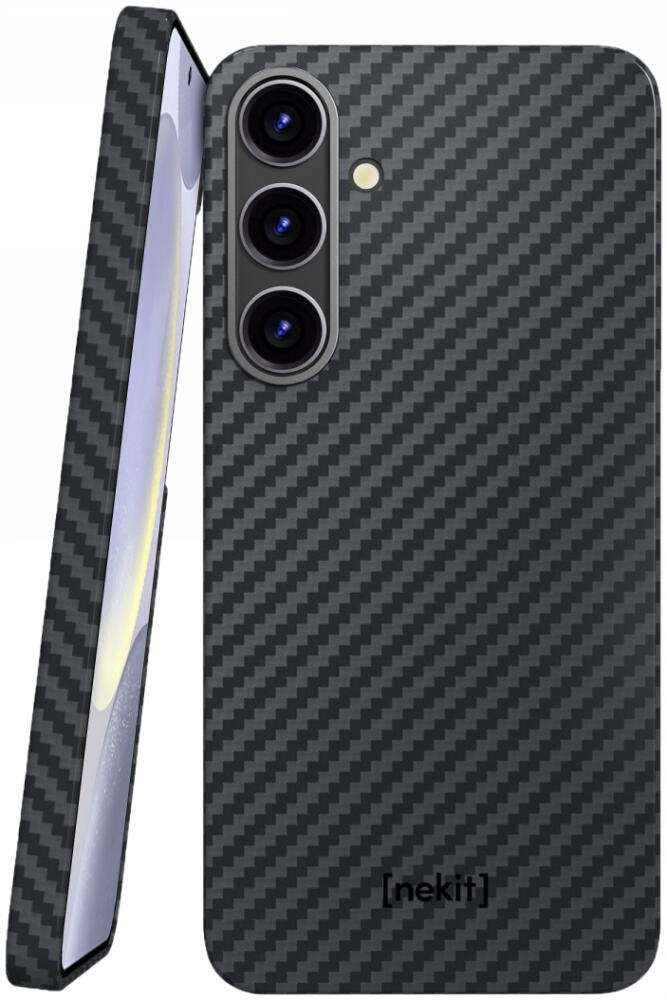 Θήκη Samsung Galaxy S25 Plus Nekit Fiber Σκληρή με MagSafe Aramid Fiber 1mm 1500D Kevlar - Black (8719246469381)
