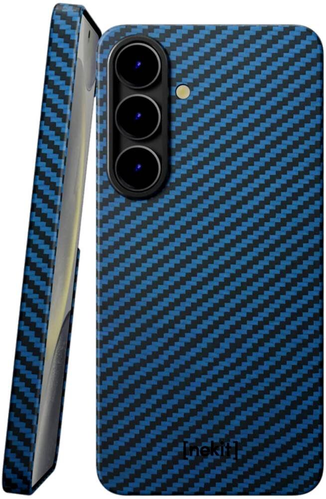Θήκη Samsung Galaxy S25 Plus Nekit Fiber Σκληρή με MagSafe Aramid Fiber 1mm 1500D Kevlar - Blue (8719246469817)