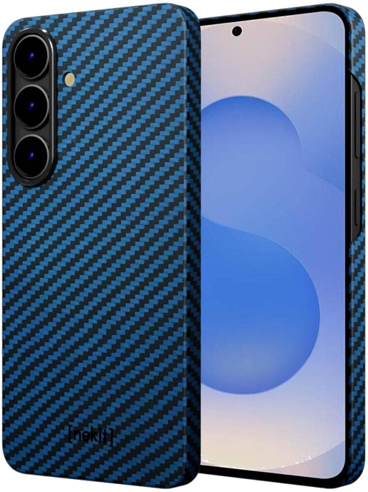 Θήκη Samsung Galaxy S25 Plus Nekit Fiber Σκληρή με MagSafe Aramid Fiber 1mm 1500D Kevlar - Blue (8719246469817)