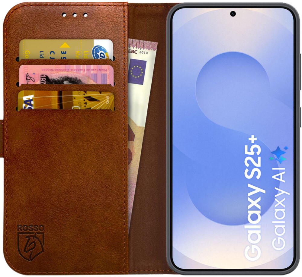 Θήκη Samsung Galaxy S25 Plus Rosso Element PU Πορτοφόλι - Brown (8719246463136)