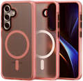 Θήκη Samsung Galaxy S25 Plus Spacecase Hybrid Fusion Mag Ημιδιάφανη Σκληρή με MagSafe - Pink (5905719114299)