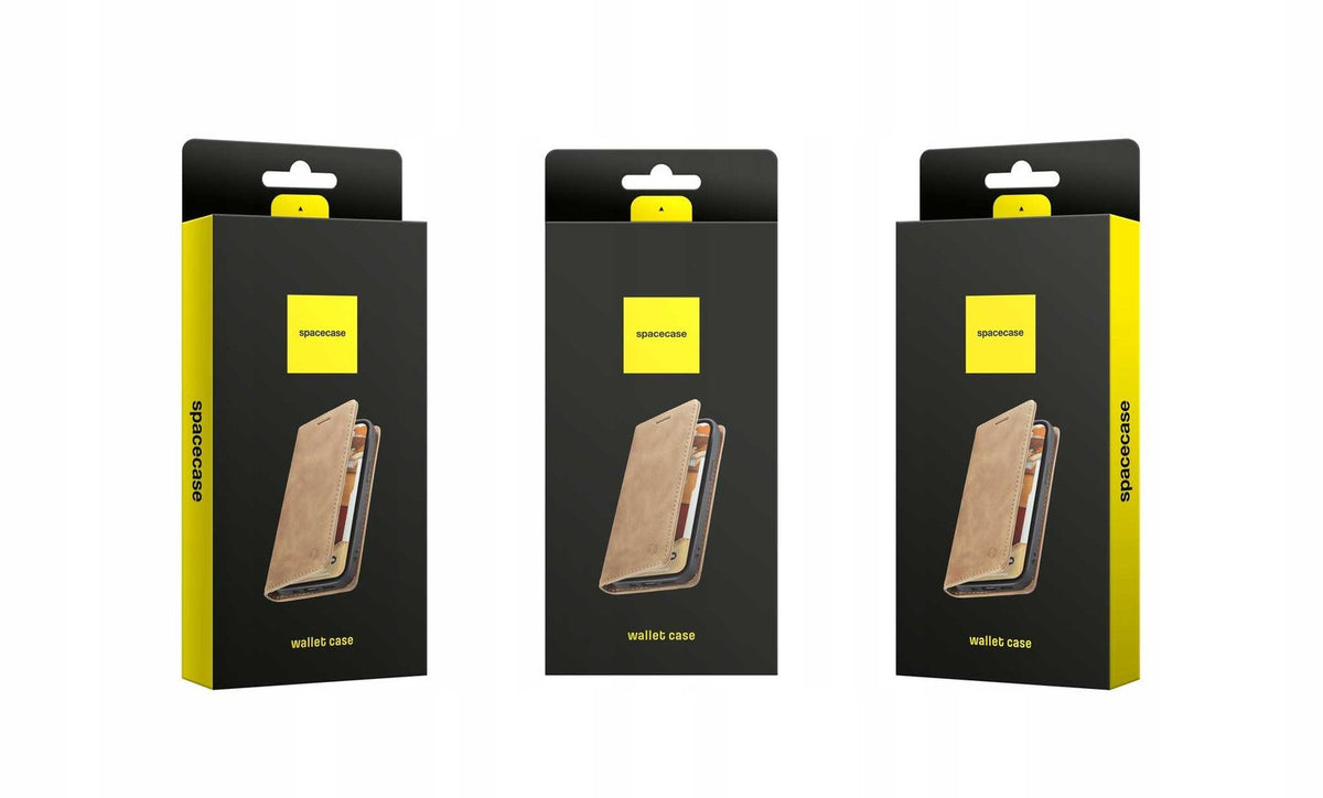 Θήκη Samsung Galaxy S25 Plus Spacecase Wallet Πορτοφόλι - Light Brown (5905719114664)