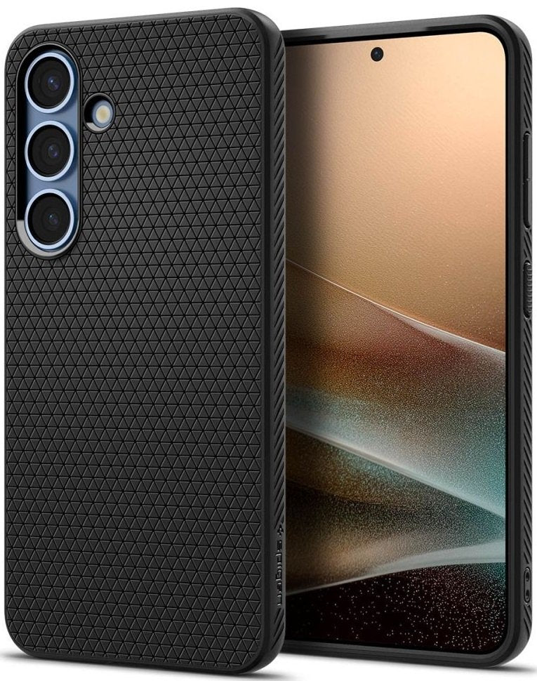 Θήκη Samsung Galaxy S25 Spigen Liquid Air Σιλικόνης - Matte Black (ACS09000)