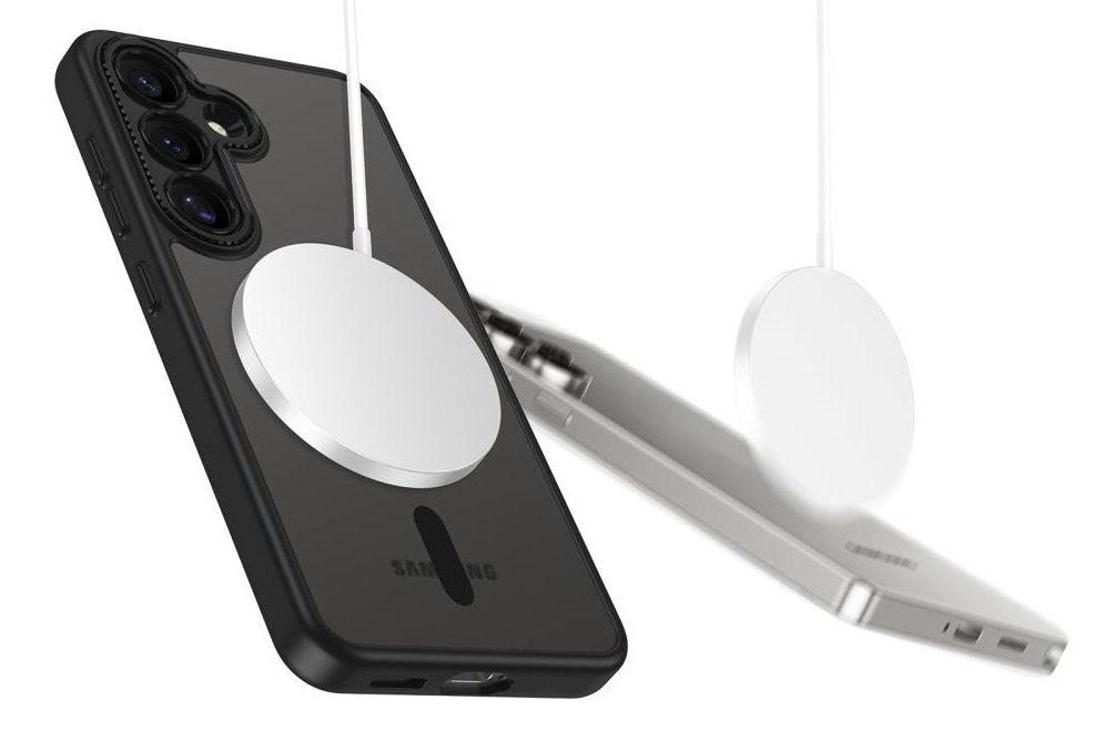 Θήκη Samsung Galaxy S25 Tech-Protect MagCam Σκληρή Ημιδιάφανη με MagSafe & Πλαίσιο Κάμερας - Matte Black (5906302322749)