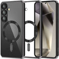 Θήκη Samsung Galaxy S25 Tech-Protect MagFlex Διάφανη Σιλικόνης με MagSafe - Shiny Black (5906302360055)