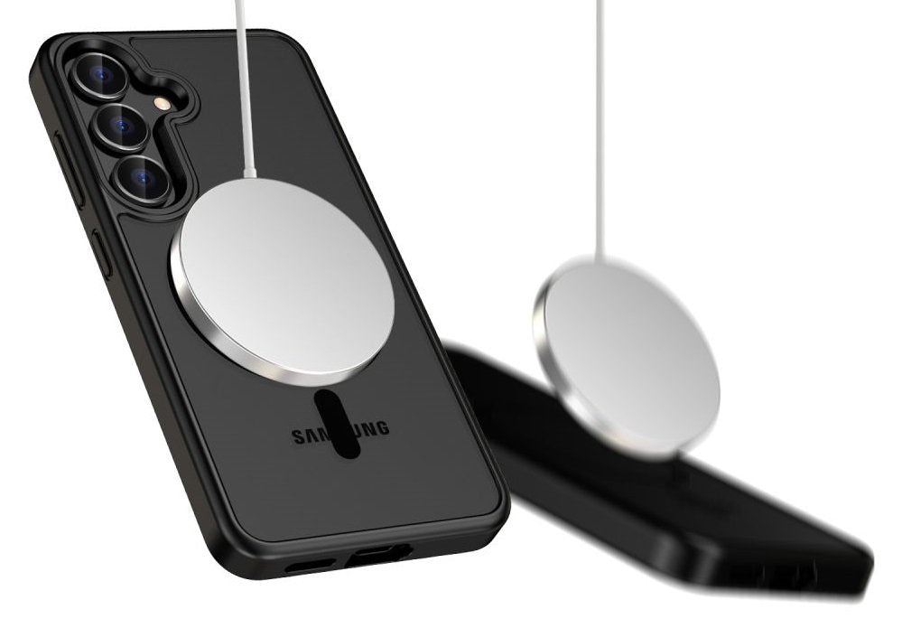 Θήκη Samsung Galaxy S25 Tech-Protect MagMat Σκληρή Ημιδιάφανη με MagSafe - Matte Black (5906302322091)