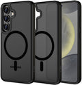 Θήκη Samsung Galaxy S25 Tech-Protect MagMat Σκληρή Ημιδιάφανη με MagSafe - Matte Black (5906302322091)