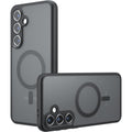 Θήκη Samsung Galaxy S25 Techsuit PureFrost Σκληρή Ημιδιάφανη με MagSafe - Frosted Black (5949419320987)