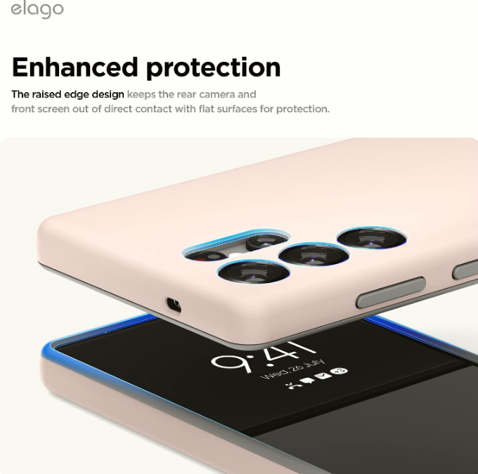 Θήκη Samsung Galaxy S25 Ultra Elago Magnetic Glide Σκληρή με MagSafe - Lovely Pink / Medium Grey (EGS25MSGL68-LPKMGY)