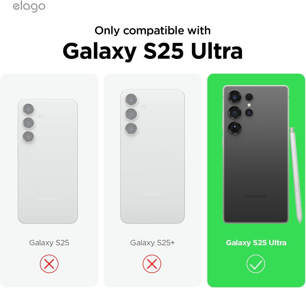 Θήκη Samsung Galaxy S25 Ultra Elago Magnetic Silicone Case Premium Σιλικόνης με MagSafe - Black (EGS25MSSC68-BK)