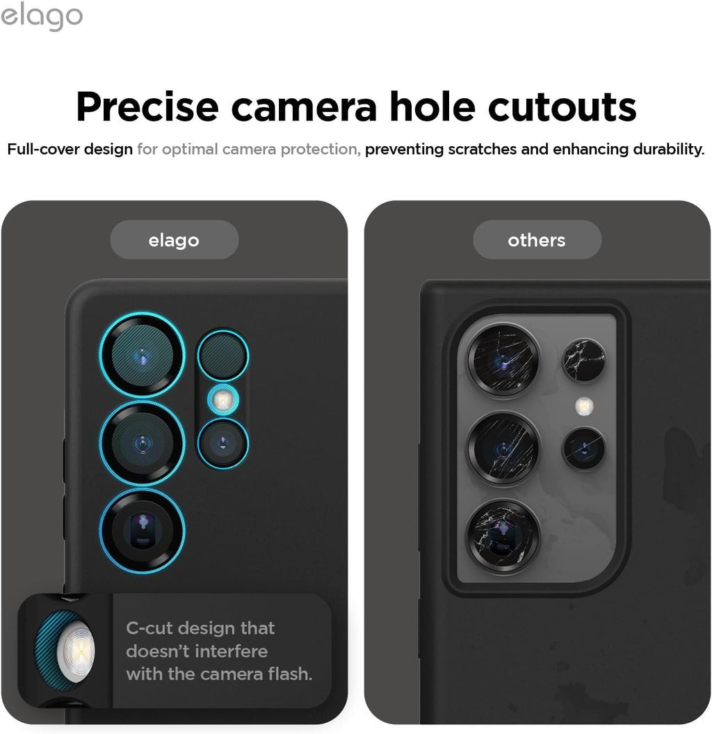 Θήκη Samsung Galaxy S25 Ultra Elago Silicone Case Premium Σιλικόνης - Black (EGS25SC68-BK)