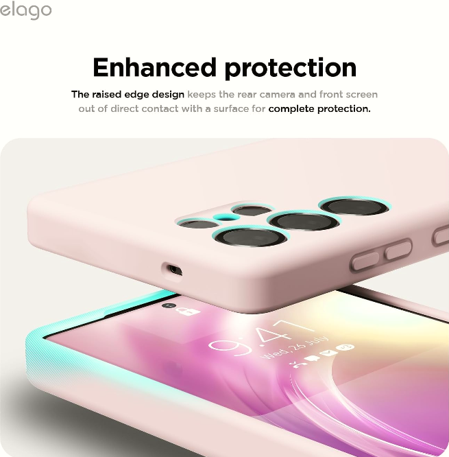 Θήκη Samsung Galaxy S25 Ultra Elago Silicone Case Premium Σιλικόνης - Lovely Pink (EGS25SC68-LPK)