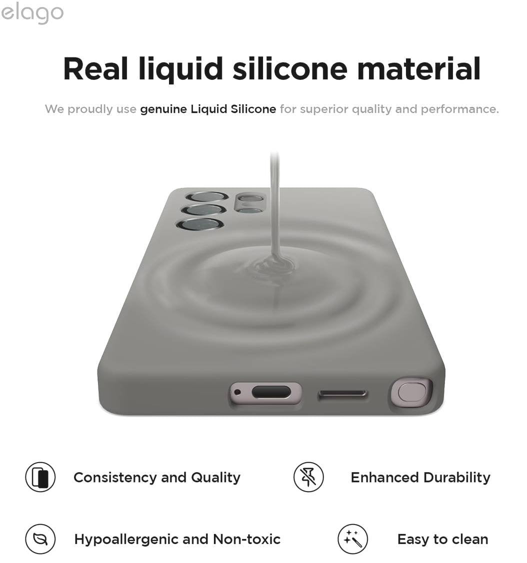 Θήκη Samsung Galaxy S25 Ultra Elago Silicone Case Premium Σιλικόνης - Medium Grey (EGS25SC68-MGY)