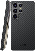 Θήκη Samsung Galaxy S25 Ultra Nekit Fiber Σκληρή με MagSafe Aramid Fiber 1mm 1500D Kevlar - Black (8719246469411)