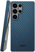 Θήκη Samsung Galaxy S25 Ultra Nekit Fiber Σκληρή με MagSafe Aramid Fiber 1mm 1500D Kevlar - Blue (8719246469824)