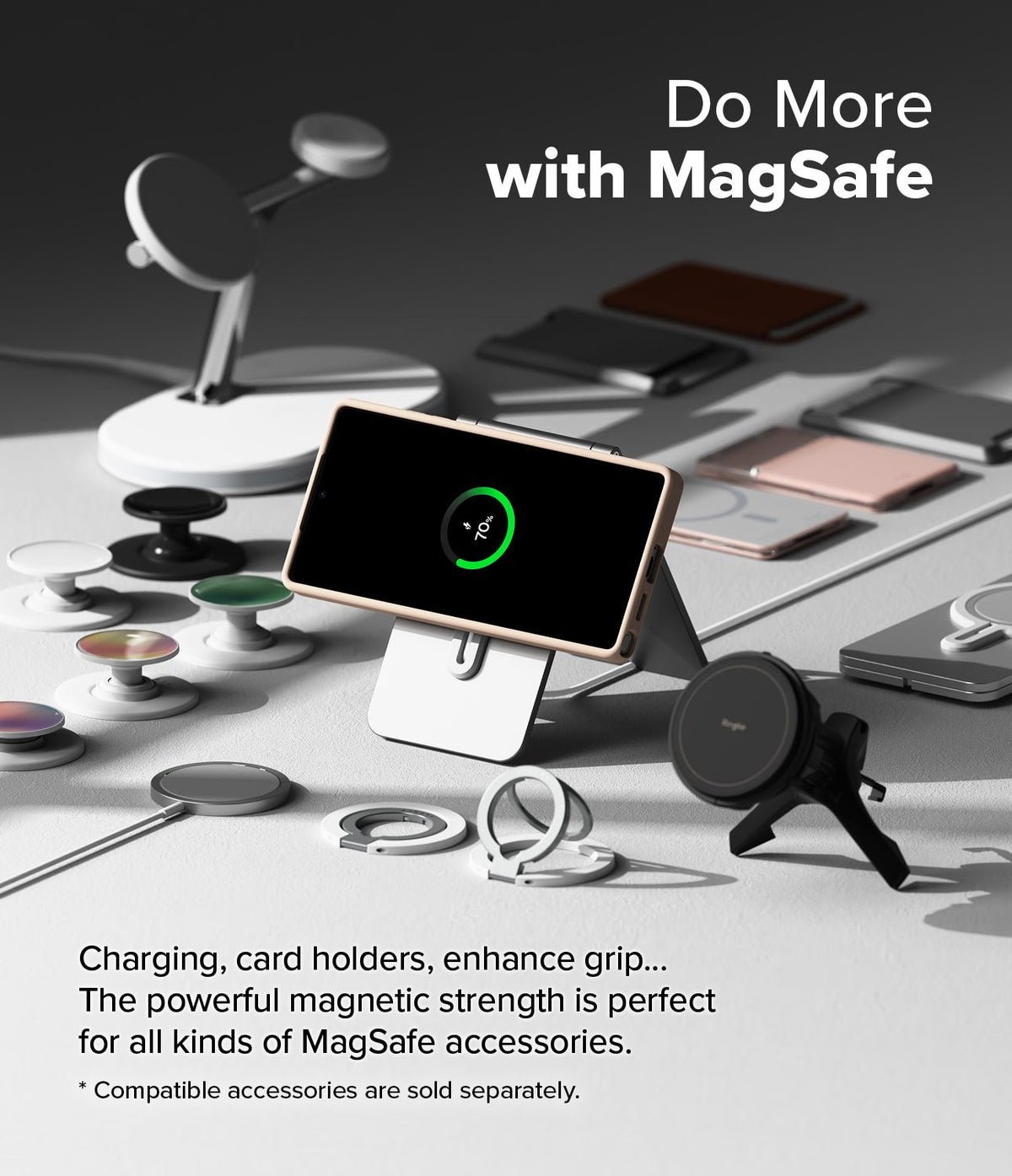 Θήκη Samsung Galaxy S25 Ultra Ringke Silicone Magnetic Ανθεκτική Σιλικόνης με MagSafe - Pink Sand (8800274969339)