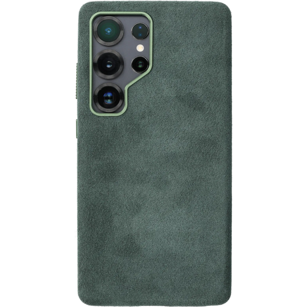 Θήκη Samsung Galaxy S25 Ultra Rosso Avanti Back Cover από Premium Alcantara με MagSafe - Green (8719246549632)