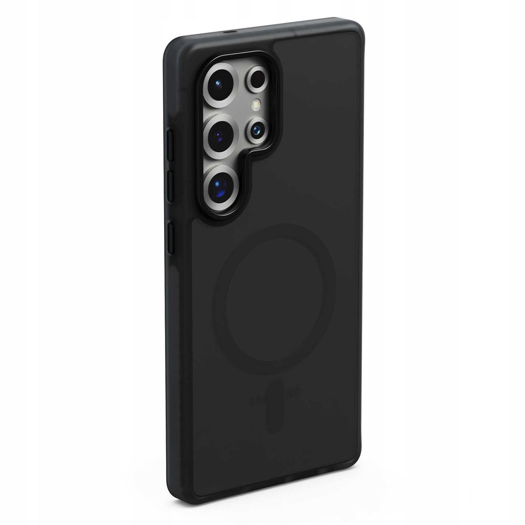 Θήκη Samsung Galaxy S25 Ultra Spacecase Hybrid Fusion Mag Ημιδιάφανη Σκληρή με MagSafe - Black (5905719114305)