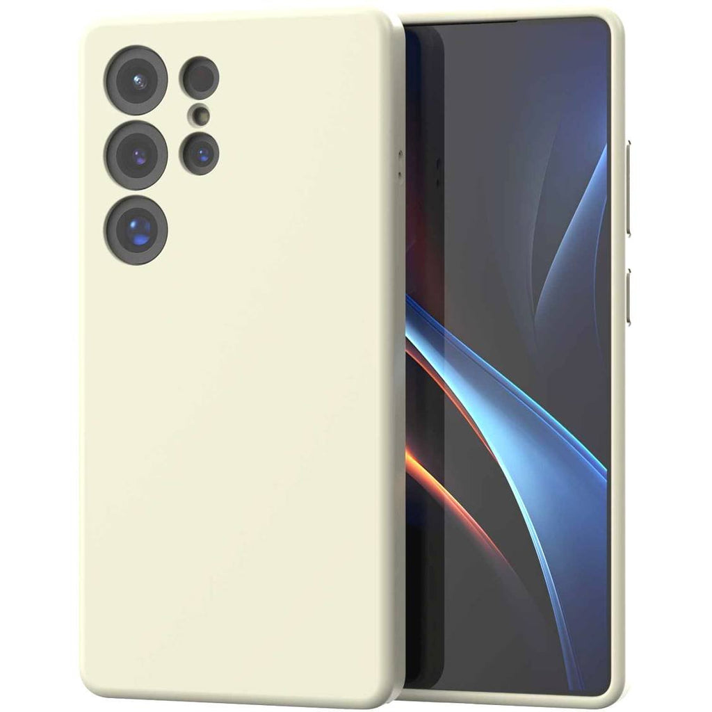 Θήκη Samsung Galaxy S25 Ultra Spacecase Silicone Magnetic Case Σιλικόνης με MagSafe - Beige (5905719114220)