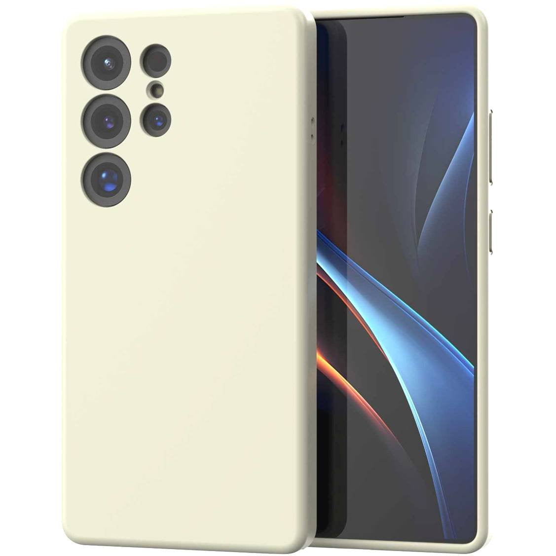 Θήκη Samsung Galaxy S25 Ultra Spacecase Silicone Magnetic Case Σιλικόνης με MagSafe - Beige (5905719114220)