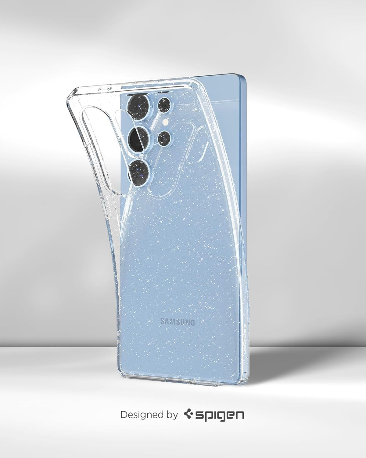 Θήκη Samsung Galaxy S25 Ultra Spigen Liquid Crystal Glitter Σιλικόνης - Crystal Quartz (ACS08950)