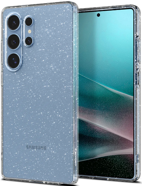 Θήκη Samsung Galaxy S25 Ultra Spigen Liquid Crystal Glitter Σιλικόνης - Crystal Quartz (ACS08950)