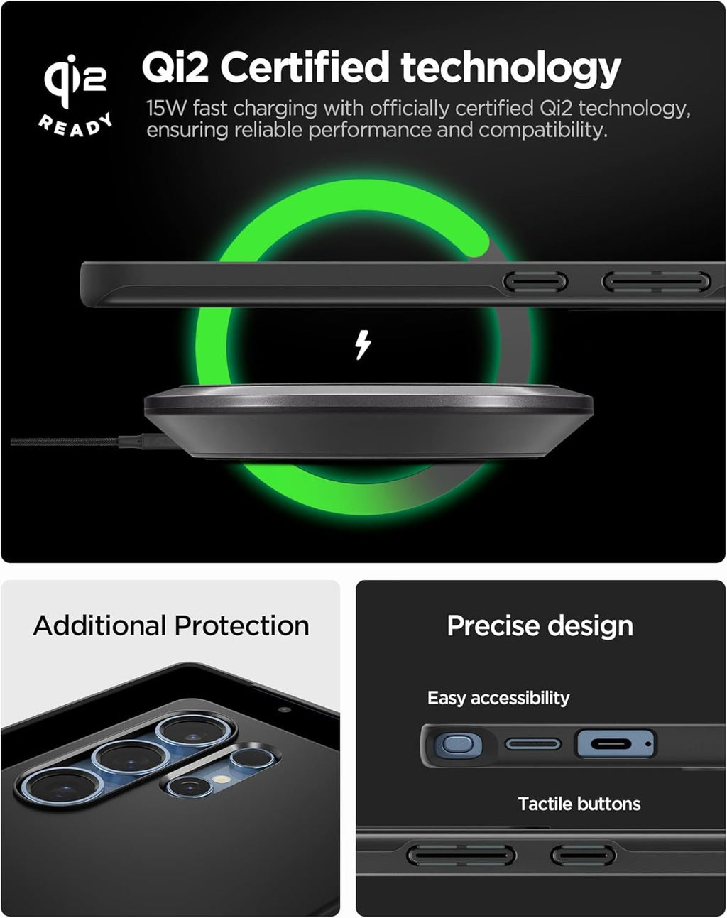 Θήκη Samsung Galaxy S25 Ultra Spigen Thin Fit MagFit Σκληρή με MagSafe - Black (ACS08946)
