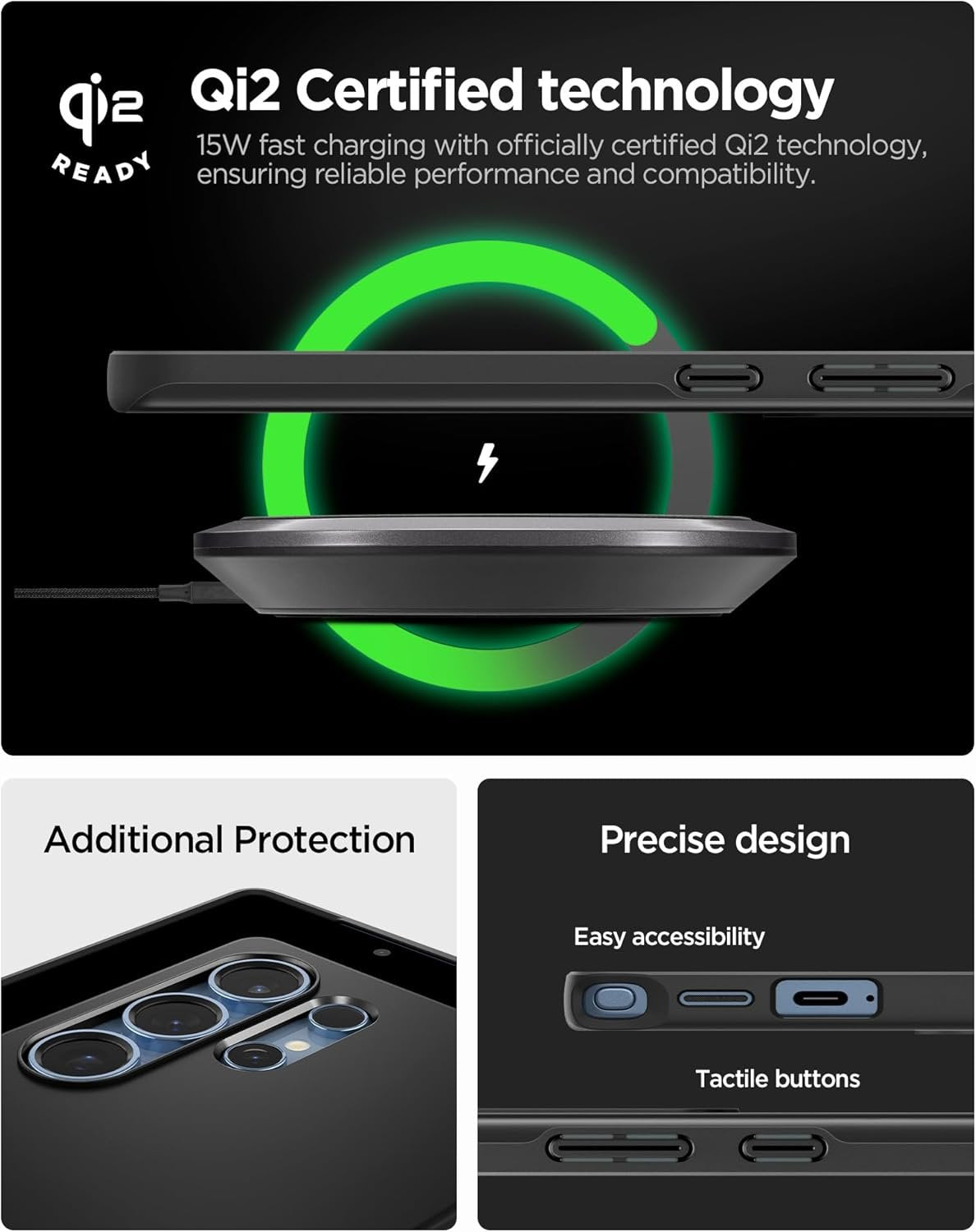 Θήκη Samsung Galaxy S25 Ultra Spigen Thin Fit MagFit Σκληρή με MagSafe - Black (ACS08946)