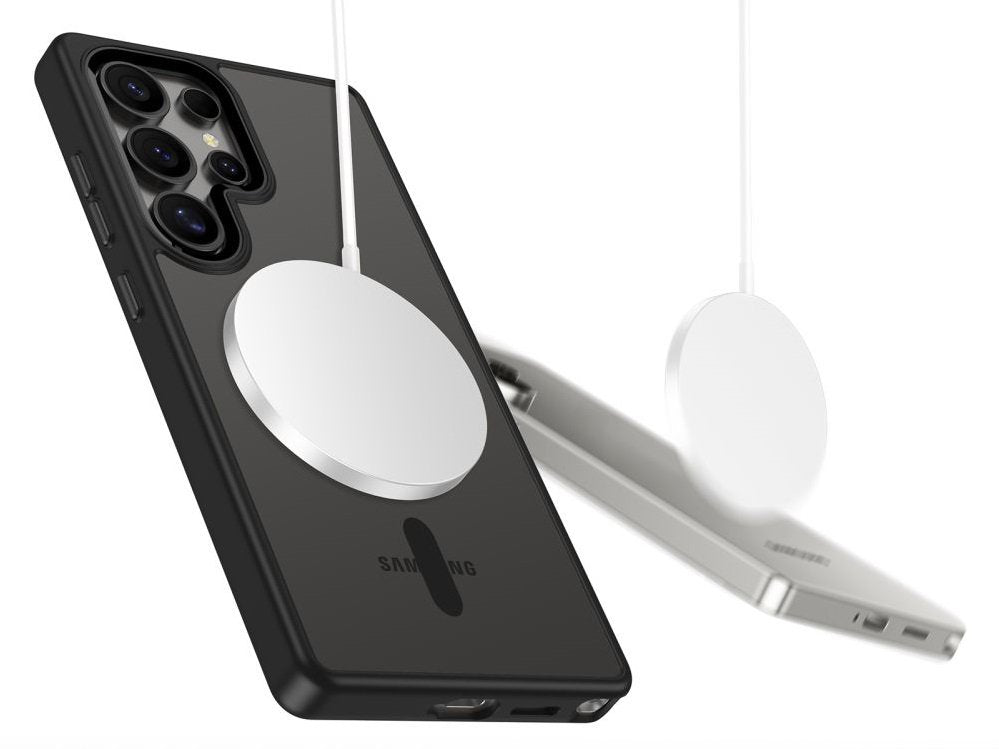 Θήκη Samsung Galaxy S25 Ultra Tech-Protect MagMat Σκληρή Διάφανη με MagSafe - Black / Clear (5906302322732)