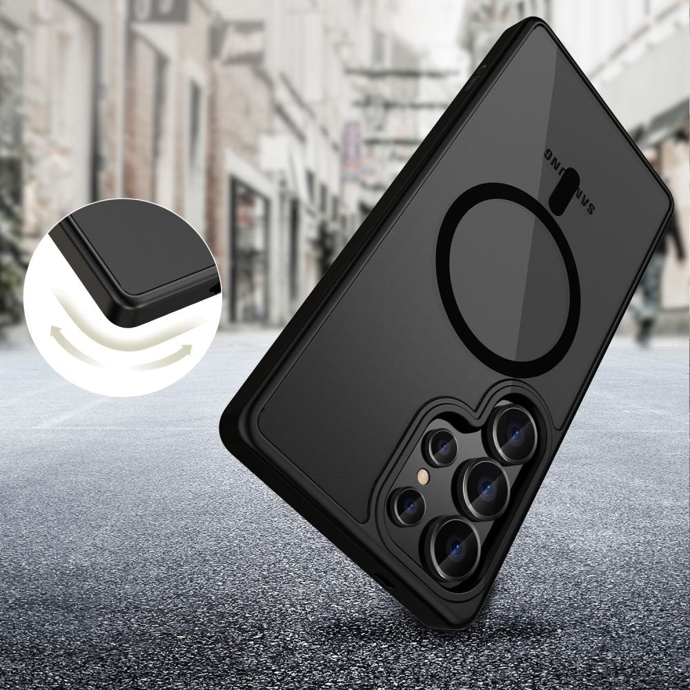 Θήκη Samsung Galaxy S25 Ultra Tech-Protect MagMat Σκληρή Ημιδιάφανη με MagSafe - Matte Black (5906302322381)