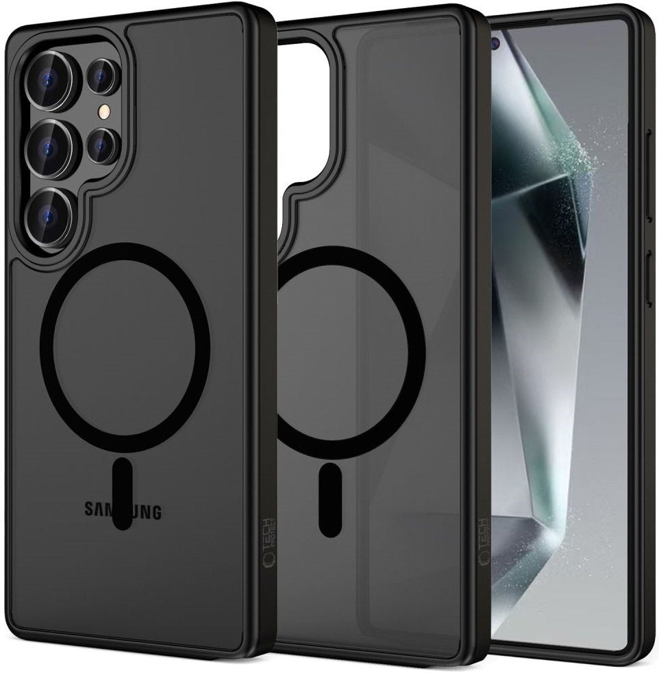 Θήκη Samsung Galaxy S25 Ultra Tech-Protect MagMat Σκληρή Ημιδιάφανη με MagSafe - Matte Black (5906302322381)