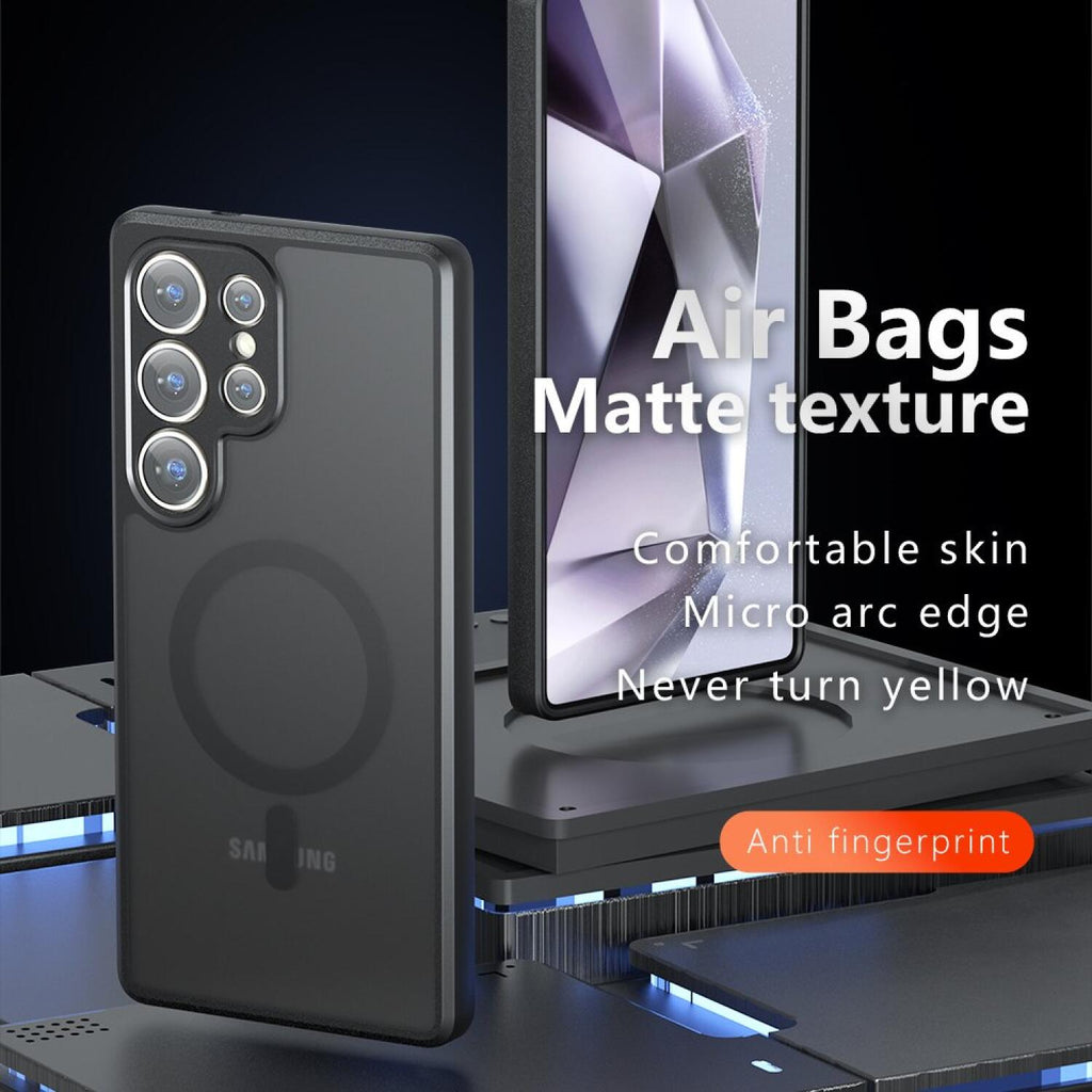 Θήκη Samsung Galaxy S25 Ultra Techsuit PureFrost Σκληρή Ημιδιάφανη με MagSafe - Frosted Black (5949419320963)