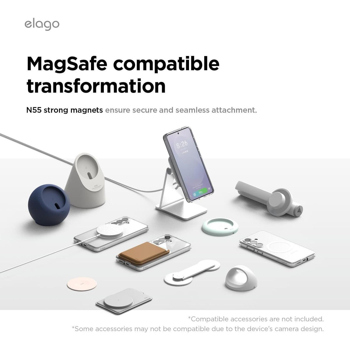 Θήκη Samsung Galaxy S26 Plus Elago Magnetic Hybrid Σκληρή με MagSafe - Transparent (EGS26MSHB67-TR)