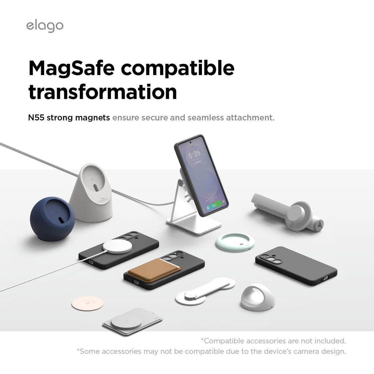 Θήκη Samsung Galaxy S26 Plus Elago Magnetic Silicone Case Premium Σιλικόνης με MagSafe - Black (EGS26MSSC67-BK)