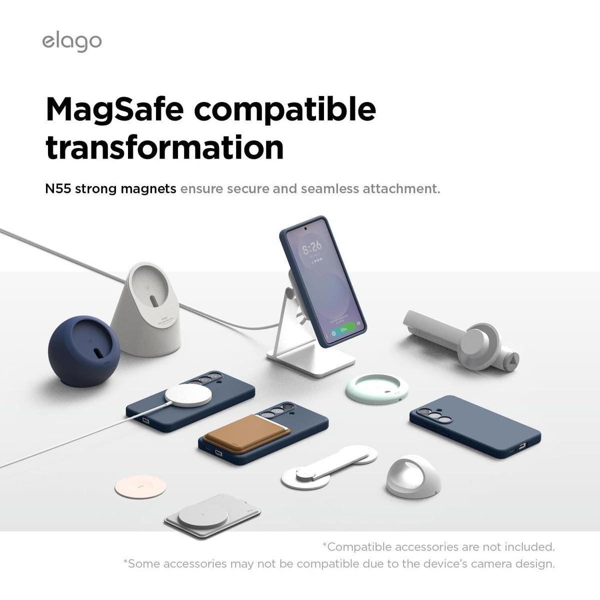 Θήκη Samsung Galaxy S26 Plus Elago Magnetic Silicone Case Premium Σιλικόνης με MagSafe - Jean Indigo (EGS26MSSC67-JIN)
