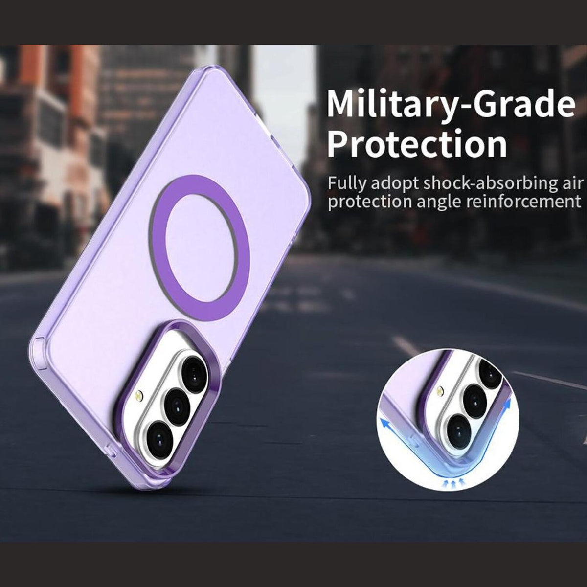 Θήκη Samsung Galaxy S26 Plus Techsuit CandyCase Σκληρή Ημιδιάφανη με MagSafe - Purple (5949419341623)
